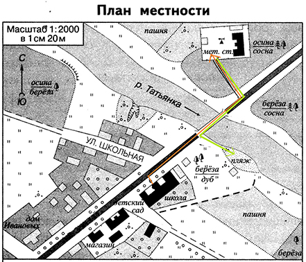 план местности Ивановых