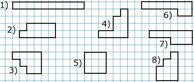 Математика 3 класс начерти. Фигуры из 9 клеток. Периметр фигуры из квадратов. Фигуры из 9 клеточек.