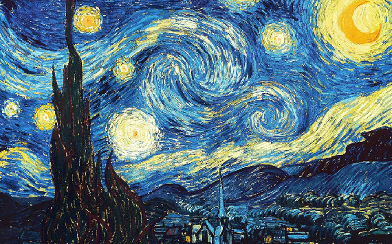 Ван Гог.  Звёздная ночь